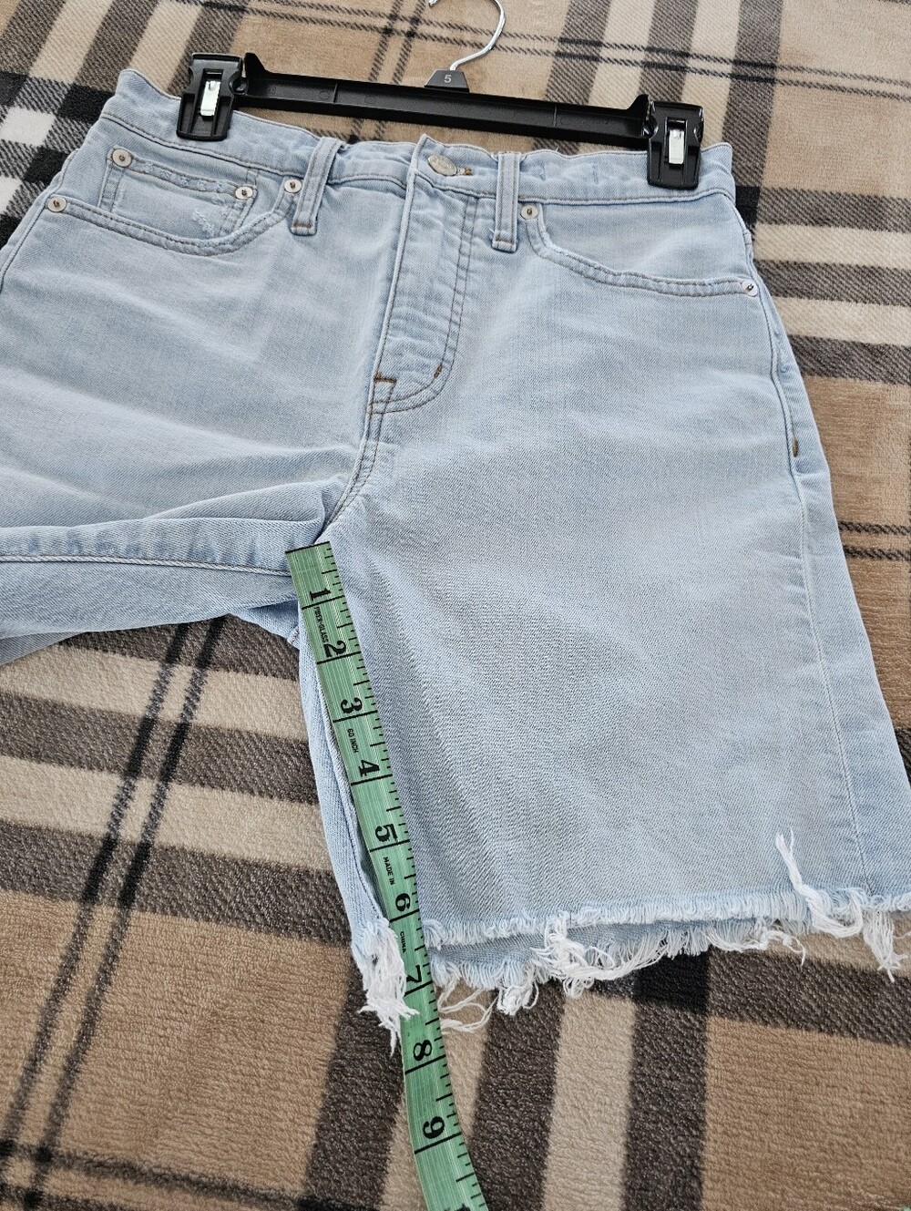 Light Wash High-Rise Denim Bermuda Shorts - Light Blue - Picture 5 of 8